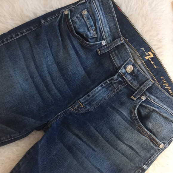 7 for all mankind “cropped boot” jeans - Picture 4 of 8